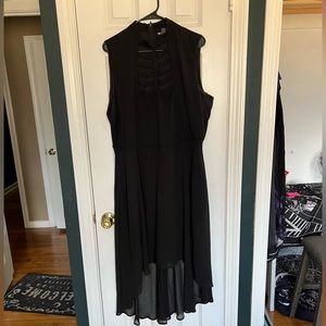Hot Topic Black High-Low Sleeveless Dress